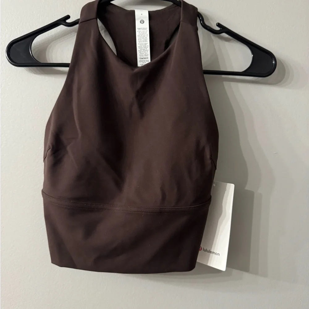 Lululemon Logo Elastic Everlux Shelf Tank NWT Size 4. - Picture 1 of 7